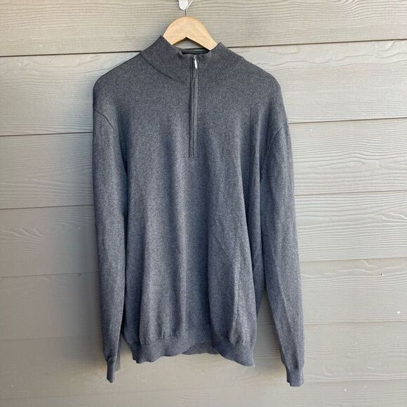 J Hilburn cashmere/silk blend pullover sweater - Picture 2 of 8